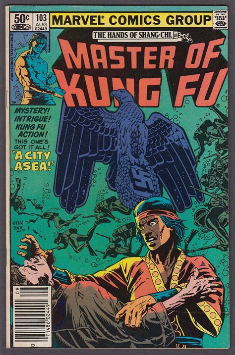 Master Of Kung Fu 103 Marvel Comic Book 8 1981