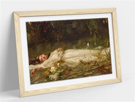 Friedrich Wilhelm Theodor Heyser Ophelia Stunning Framed Art Etsy Uk