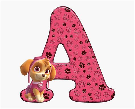 Alfabeto Patrulha Canina Skye Png Download H Letters Paw Patrol