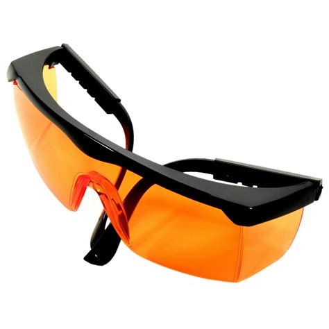 hqrp orange uv protective safety glasses for beauty nail salon workers dermatologists laser