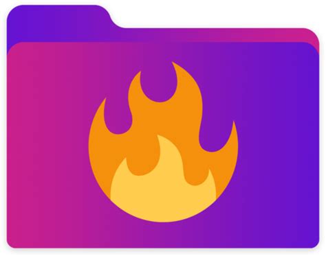 Lit Folder Free Icon Of Free Custom Emoji Gradient Macpc