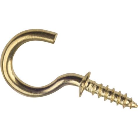 Tic 15mm Brass Plated Cup Hooks 25 Pack Bunnings New Zealand