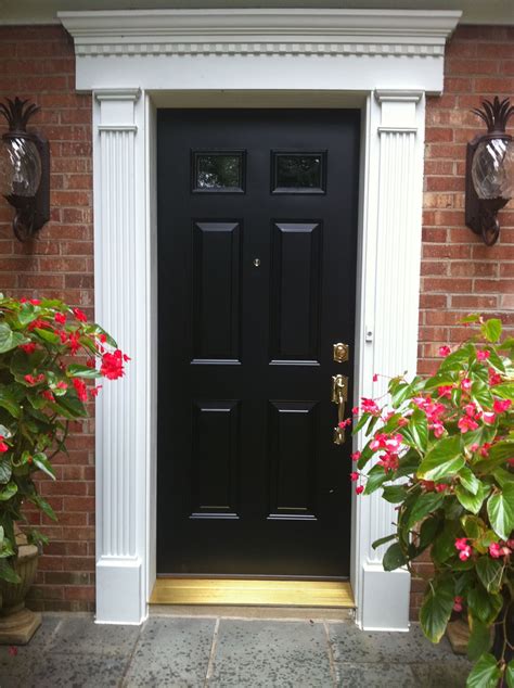 Exterior Black Doors With White Trim Never Allow Strangers Hurt Your