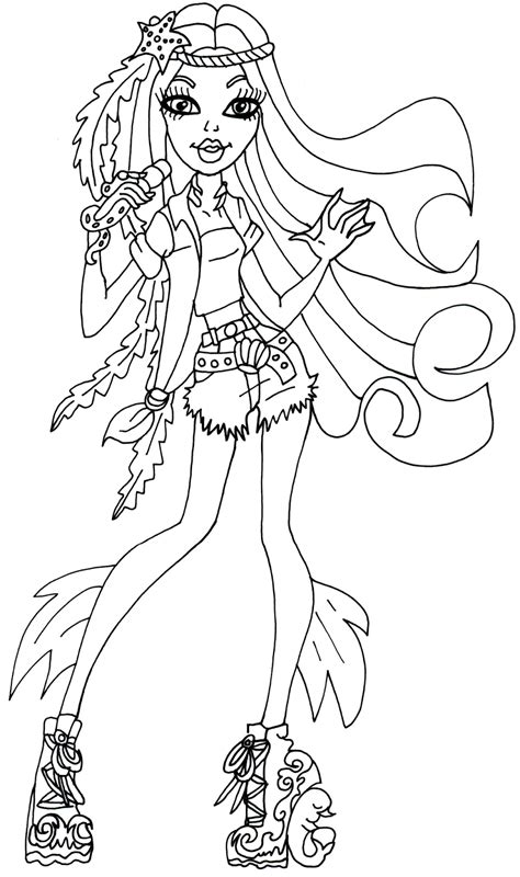 Choose one of the pretty monsters and colour her according to your taste! All Monster High Dolls Coloring Pages - Coloring Home