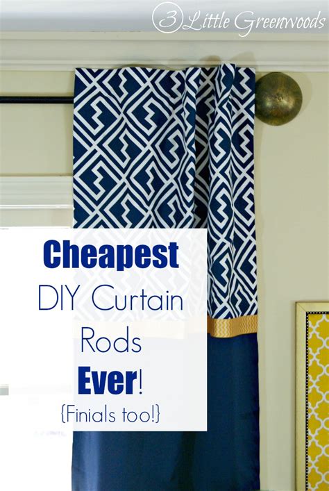 Industrial style curtains rods are in style right now, and can fit with a full industrial style, a more modern sleek style, a rustic style, or pretty much anywhere in between, actually… DIY Curtain Rods Ever {Finials too}!
