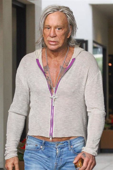 Mickey Rourke Looks As Though A Disaster Struck Hollywood Unannounced