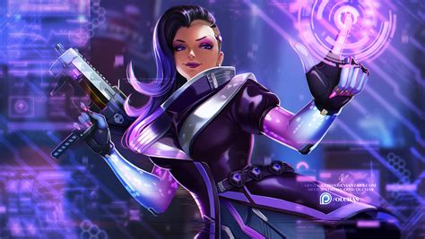 Sombra Overwatch Hd Wallpaper By Olchas