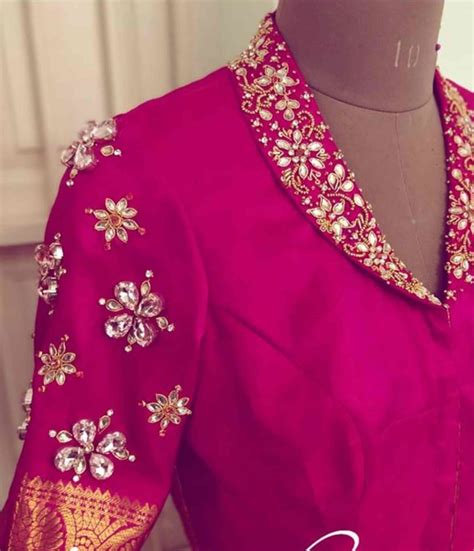 Stunning Aari Work Blouse Designs 2020 For Silk Sarees