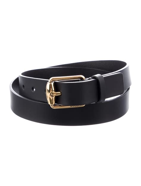 Gucci Leather Belt Black Belts Accessories Guc1038621 The Realreal