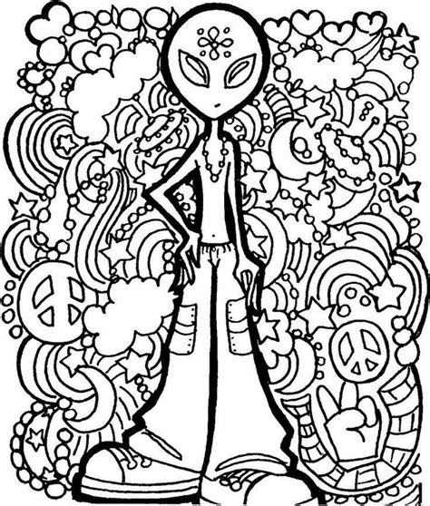 41 best Hippie Coloring Pages images on Pinterest | Coloring books