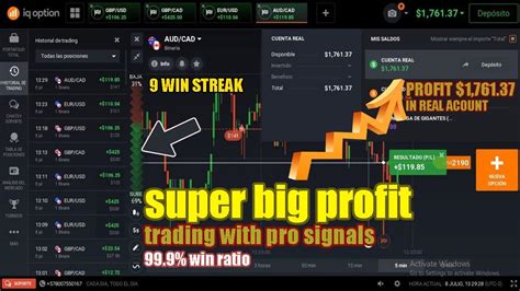 Super Big Profit Trading With Pro Signals 999 Win Ratio Iq