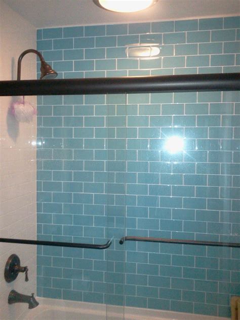 For smaller rooms like bathrooms, try using smaller tiles to make the room look larger. Shop For Loft Turquoise Polished 3 X 6 Glass Tiles at ...