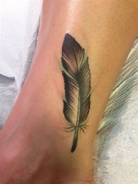 Feather Tattoo Jessamyn Sommerfield Feather Tattoos Feather Tattoo Colour Feather Tattoo Design
