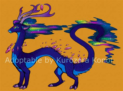 Cosmic Crystal Dragon Adopt Auction Open By Kurozora Konoi On