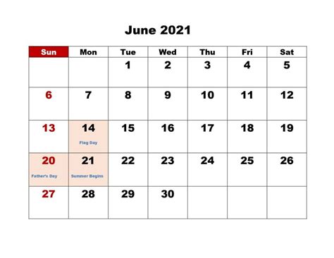 free june 2021 calendar with holidays thecalendarpedia