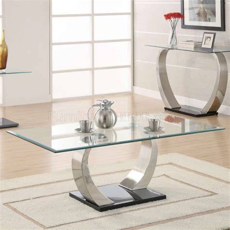 Blu dot sled coffee table, table base color: Glass Top & Curved Metal Legs Modern Coffee Table w/Options
