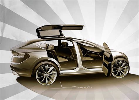 Tesla Model X Confirmed With Awd And Falcon Wing Doors Autoevolution