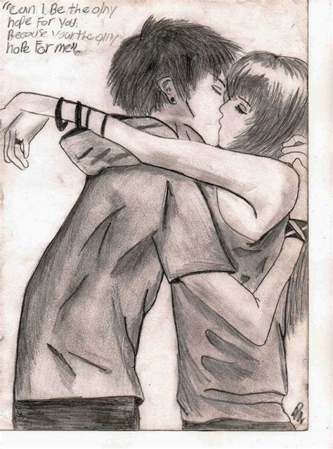 Emo Couples Emo Couples Drawings Cute Emo Couples