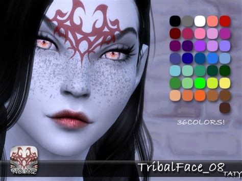 Simsworkshop Tribal Face 08 By Taty Sims 4 Downloads Sims 4 Cc Eyes