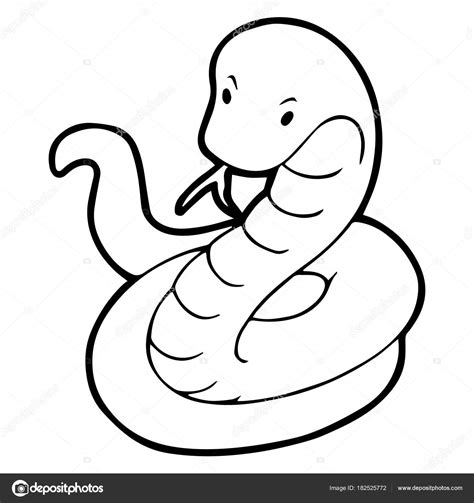 Ilustración De Simple Dibujo De Serpiente Víbora Y Más Vectores Libres