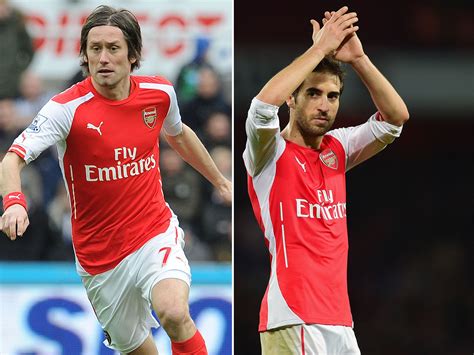 arsenal transfer news tomas rosicky and mathieu flamini set for showdown summer talks over
