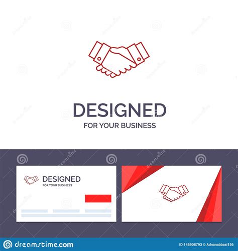 Creative Business Card And Logo Template Agreement, Deal, Handshake ...