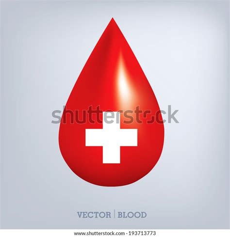 Blood Drop Cross Sign Stock Vector Royalty Free 193713773 Shutterstock
