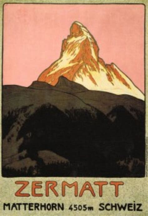 10 Things You May Not Know About The Matterhorn Retro Poster
