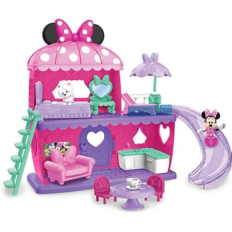 Disney Minnie Mouse Bow Tel Hotel Dollhouse Playset