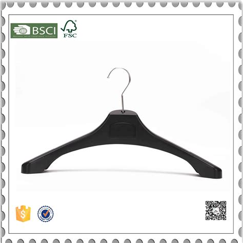 Custom Black Plastic Clothes Hangers Handm Plastic Skirt Hangers China