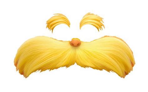 The Lorax Mustache Template Printable The Lorax Mustache Template