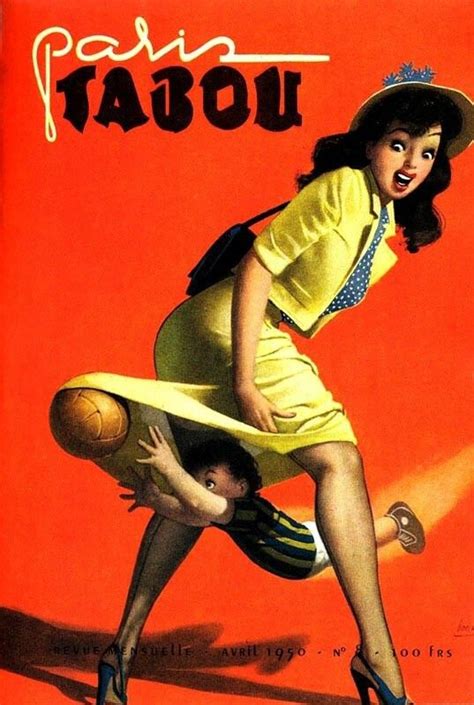 Apr 1950 Paris Tabou French Vintage Magazine Cover Vintage Advertisements Vintage Ads