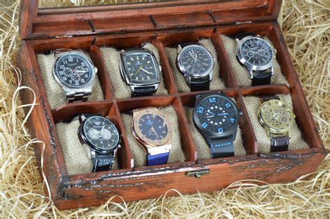 handmade men s watch box watch case watch box wood watch box wood watch display custom