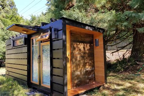 Shipping Container Turned Into Compact Tiny House For Two Living In A
