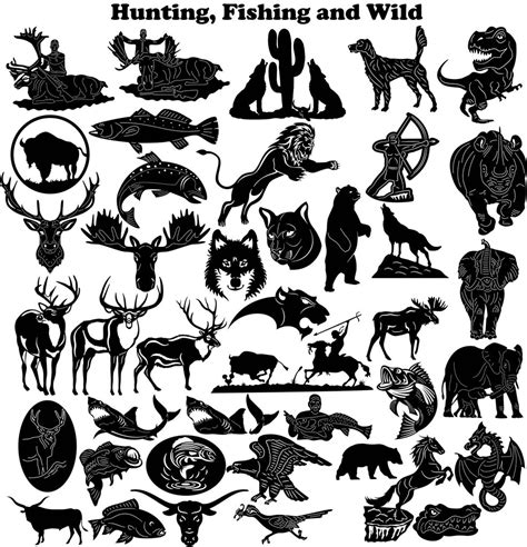 Hunting Fishing And Wild Dxf Files Cut Ready Cnc Designs