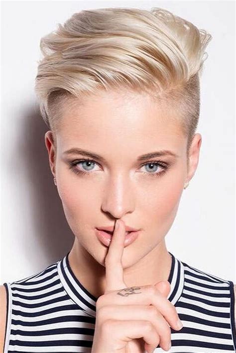 Discover New Looks With Mohawk Haircut For Trendy Styles Short Hair Undercut Short Blonde