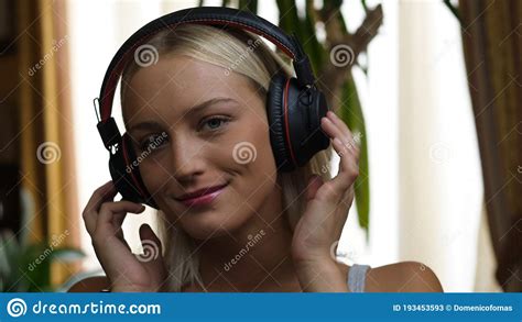 Pretty Woman Swaying Slow Motion Stock Image Image Of Hands Happy