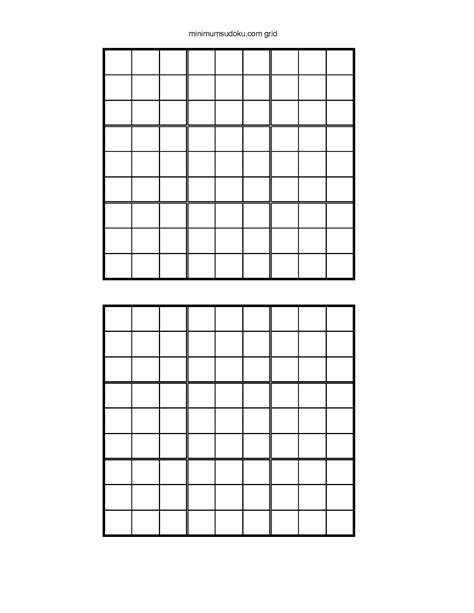 Printable Sudoku Grids Blank 4 Per Page Sudoku Printables
