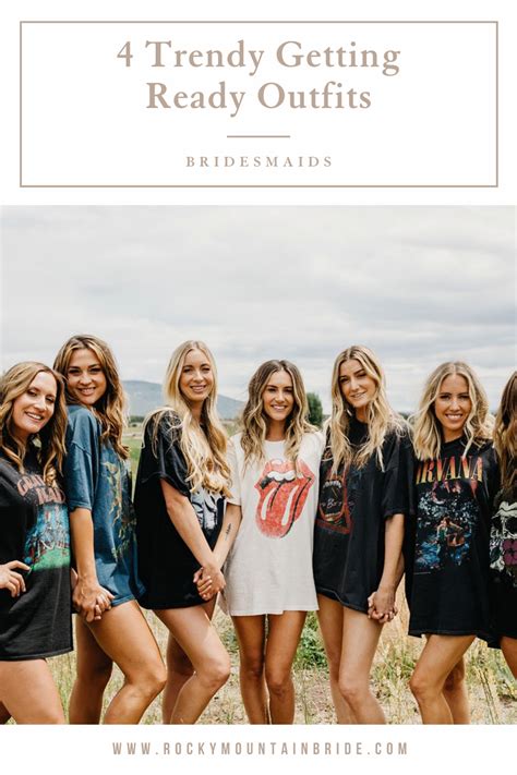 4 trendy getting ready outfits for you and your bridesmaids bridesmaid get ready outfit