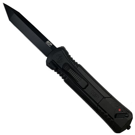 Smith And Wesson Blackout Tanto Otf Spring Assist Knife Black Blade