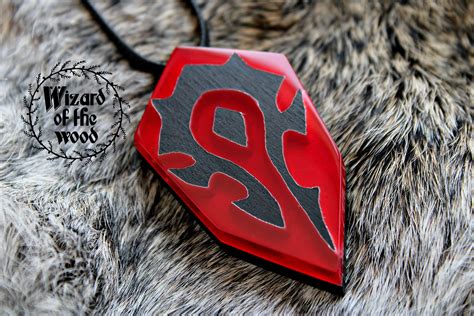 Wow Clásico Mundo De Warcraft Collar De La Horda Vainilla Etsy