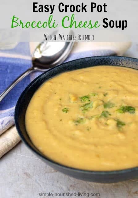 Easy Crock Pot Broccoli Cheese Soup Recipe Simple Nourished Living