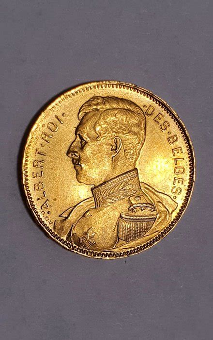 Belgium Albert I 1909 1934 20 Francs 1914 Catawiki