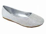 Pictures of Dressy Flat Silver Shoes