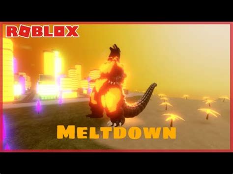 Burning Godzilla Meltdown Scene Recreation Roblox Kaiju Universe