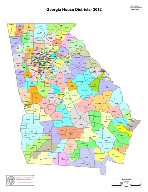 Ga State House District Map World Map