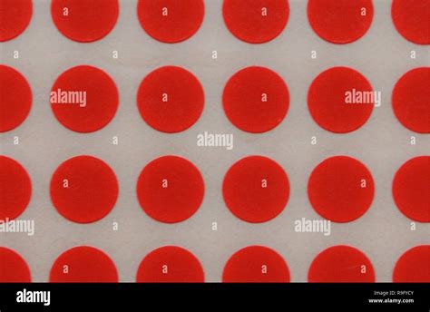 Red Dots On A White Background Stock Photo Alamy