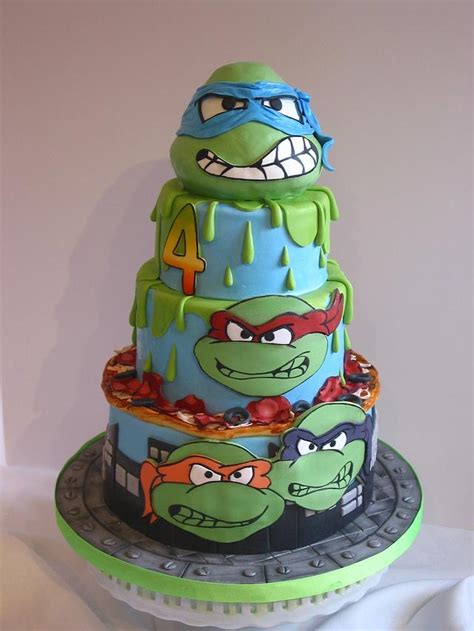 Ninja Turtle Birthday Decorated Cake By Jolis Cakesdecor