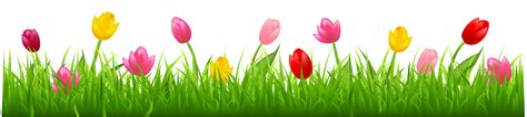 Grass With Colorful Tulips Png Clipart Gallery Yopriceville Clip