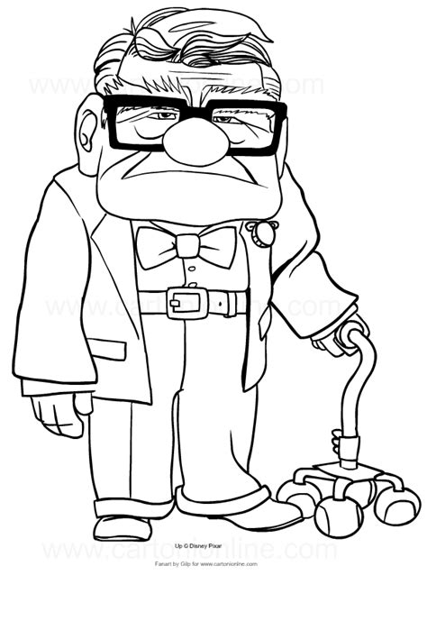 Carl From Up Pages Coloring Pages